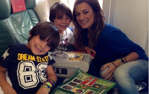 Buffon ringrazia Alena Seredova per aver portato i figli in Brasile